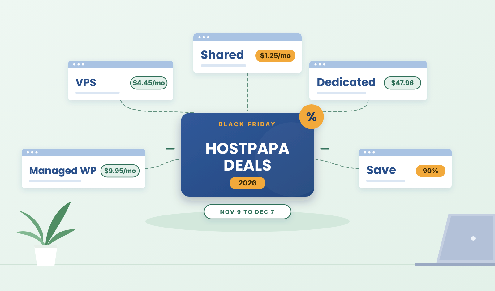 HostPapa Black Friday 2026: Up to 90% Off, From $1.25/mo