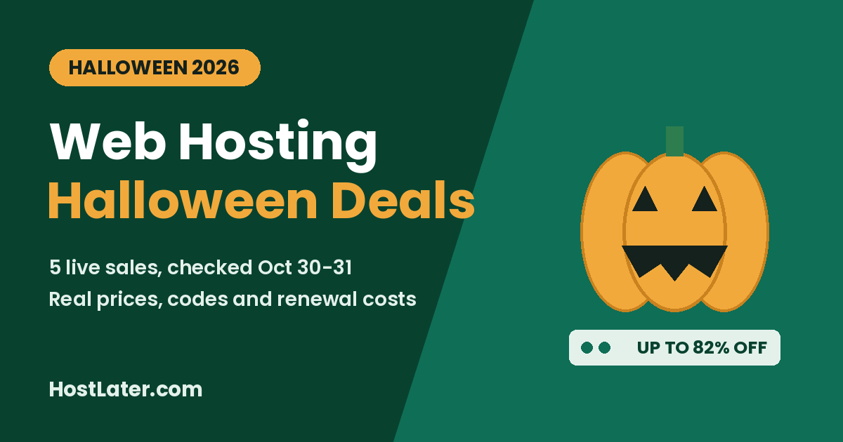 Best Web Hosting Halloween Deals (2026): 5 Live Sales Checked